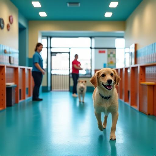 A clean, secure play area with staff supervision.